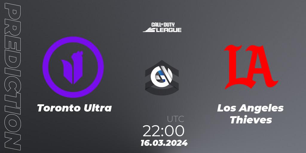 Toronto Ultra vs Los Angeles Thieves: Match Prediction. 16.03.2024 at 22:00, Call of Duty, Call of Duty League 2024: Stage 2 Major Qualifiers