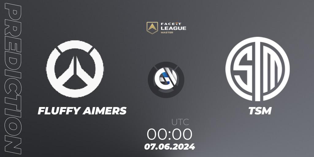 FLUFFY AIMERS vs TSM: Match Prediction. 07.06.2024 at 00:00, Overwatch, FACEIT League Season 1 - NA Master Road to EWC