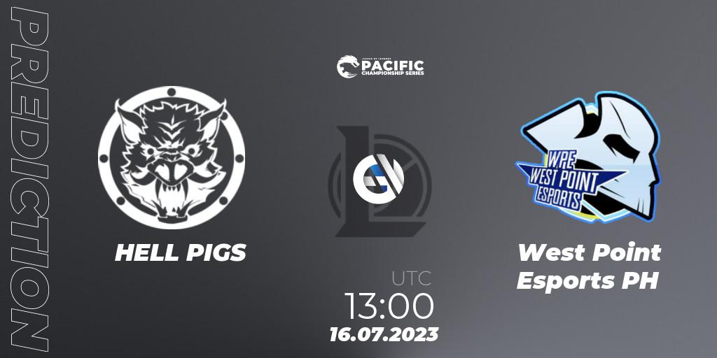 HELL PIGS vs West Point Esports PH: Match Prediction. 16.07.2023 at 13:00, LoL, PACIFIC Championship series Group Stage