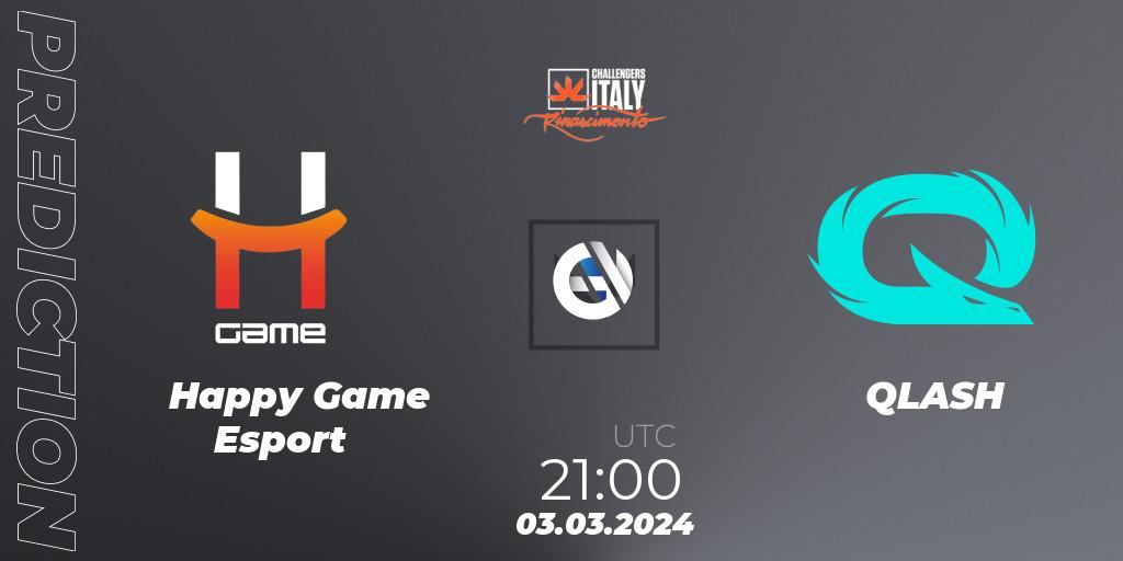 Happy Game Esport vs QLASH: Match Prediction. 03.03.24, VALORANT, VALORANT Challengers 2024 Italy: Rinascimento Split 1