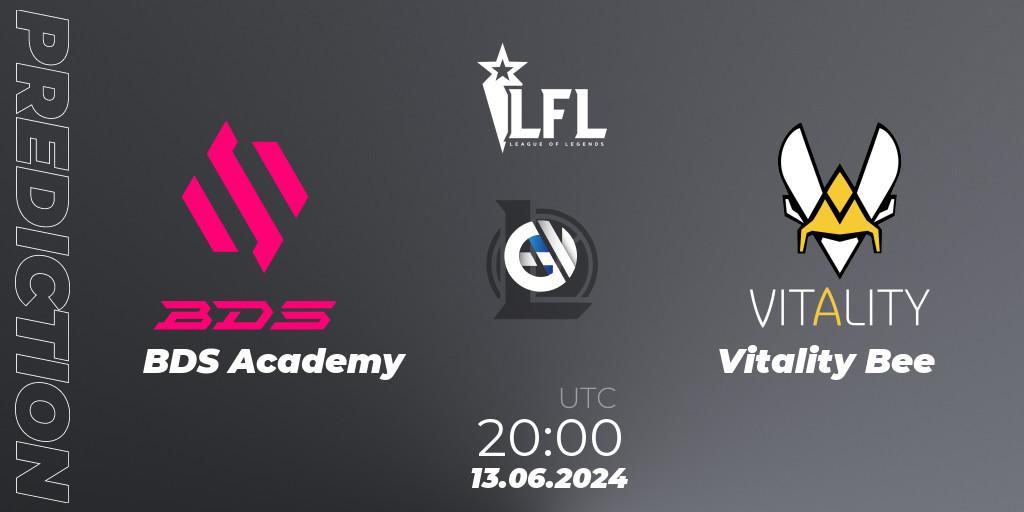 BDS Academy vs Vitality Bee: Match Prediction. 13.06.2024 at 20:00, LoL, LFL Summer 2024