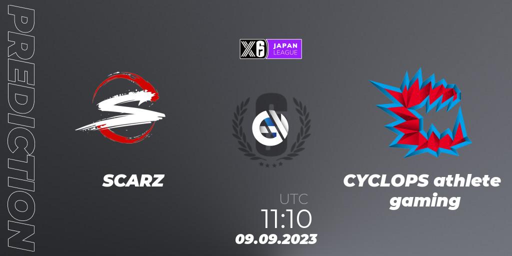 SCARZ vs CYCLOPS athlete gaming: Match Prediction. 09.09.23, Rainbow Six, Japan League 2023 - Stage 2