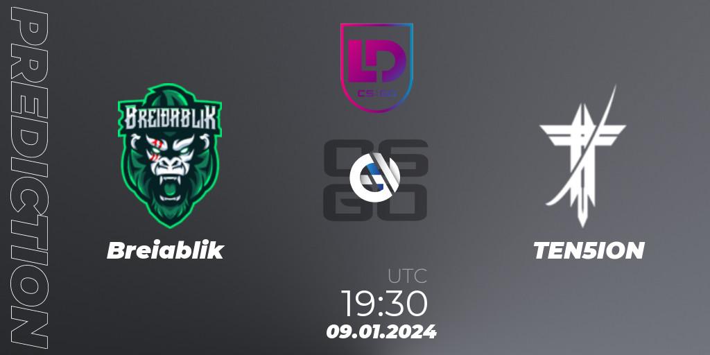 Breiðablik vs TEN5ION: Match Prediction. 09.01.2024 at 19:30, Counter-Strike (CS2), Icelandic Esports League Season 8: Regular Season