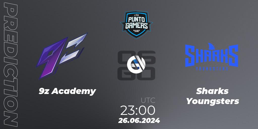 9z Academy vs Sharks Youngsters: Match Prediction. 27.06.2024 at 23:00, Counter-Strike (CS2), Punto Gamers Cup 2024