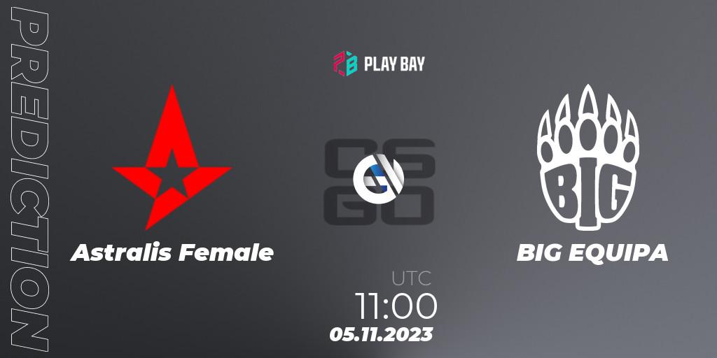 Astralis Female vs BIG EQUIPA: Match Prediction. 05.11.2023 at 11:00, Counter-Strike (CS2), Female Bay Cup 2023