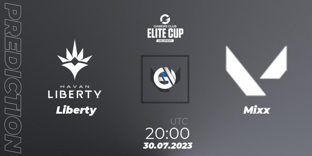 Liberty vs Mixx: Match Prediction. 30.07.23, VALORANT, Gamers Club Elite Cup 2023