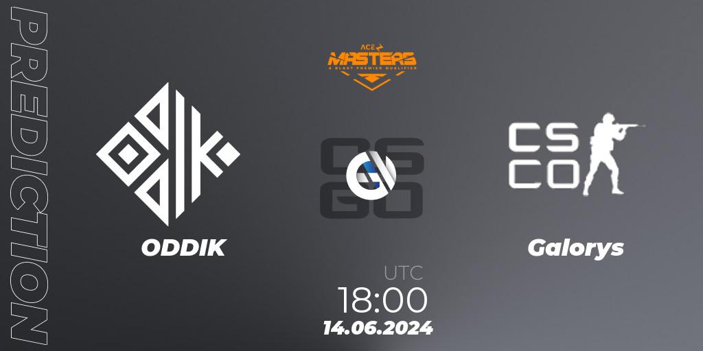 ODDIK vs Galorys: Match Prediction. 14.06.2024 at 18:00, Counter-Strike (CS2), Ace South American Masters Fall 2024: Open Qualifier #2