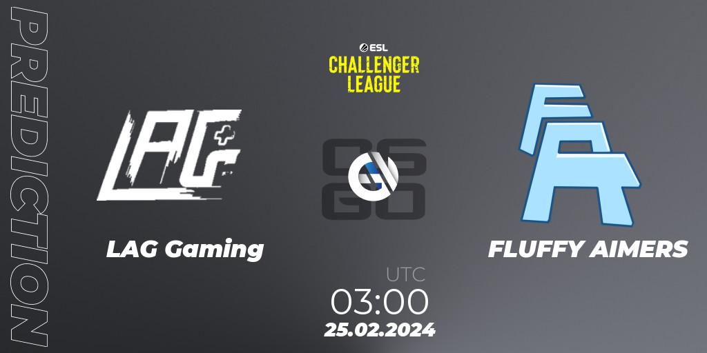 LAG Gaming vs FLUFFY AIMERS: Match Prediction. 08.03.2024 at 03:40, Counter-Strike (CS2), ESL Challenger League Season 47: North America
