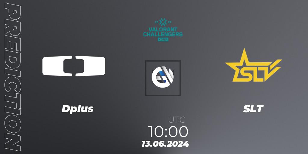 Dplus vs SLT: Match Prediction. 13.06.2024 at 09:00, VALORANT, VALORANT Challengers 2024 Korea: Split 2