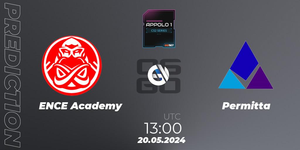 ENCE Academy vs Permitta: Match Prediction. 20.05.2024 at 13:00, Counter-Strike (CS2), Appolo1 Series: Phase 2