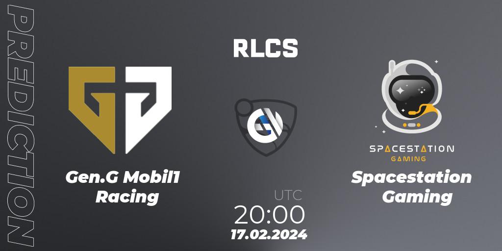 Gen.G Mobil1 Racing vs Spacestation Gaming: Match Prediction. 17.02.2024 at 20:00, Rocket League, RLCS 2024 - Major 1: North America Open Qualifier 2