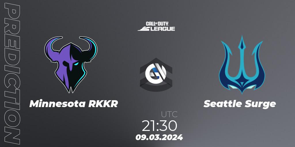 Minnesota RØKKR vs Seattle Surge: Match Prediction. 09.03.2024 at 21:30, Call of Duty, Call of Duty League 2024: Stage 2 Major Qualifiers