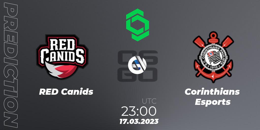 RED Canids vs Corinthians Esports: Match Prediction. 17.03.2023 at 23:00, Counter-Strike (CS2), CCT South America Series #5