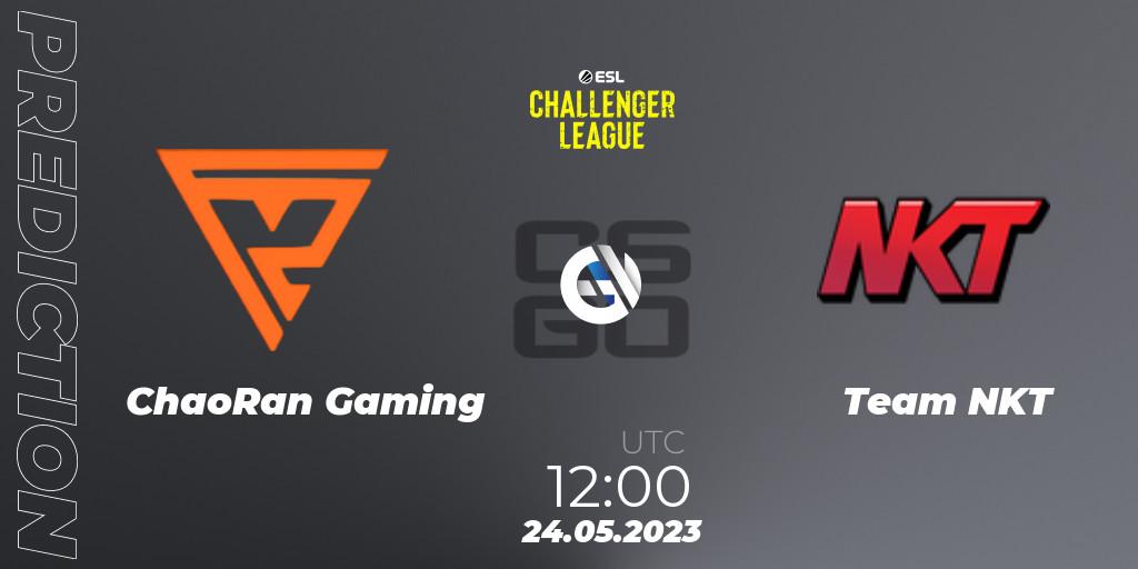 ChaoRan Gaming vs Team NKT: Match Prediction. 24.05.2023 at 12:00, Counter-Strike (CS2), ESL Challenger League Season 45: Asia-Pacific