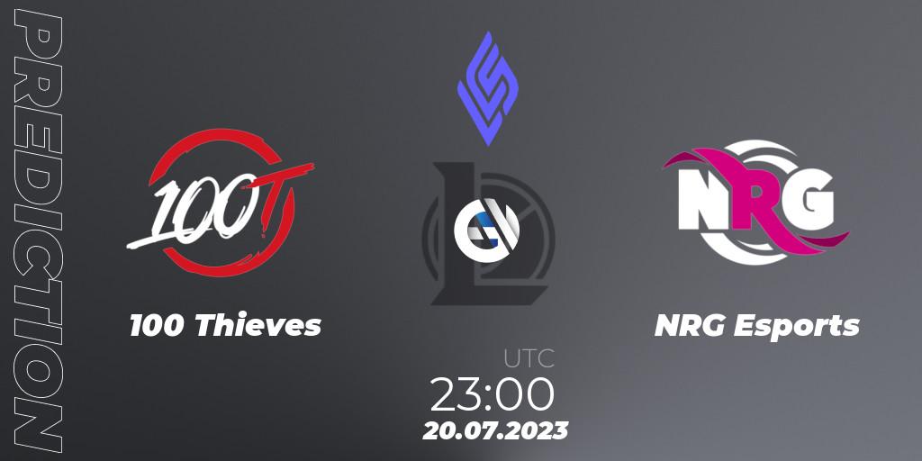 100 Thieves vs NRG Esports: Match Prediction. 20.07.23, LoL, LCS Summer 2023 - Group Stage