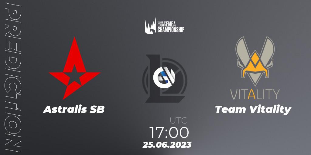 Astralis SB vs Team Vitality: Match Prediction. 25.06.2023 at 17:00, LoL, LEC Summer 2023 - Regular Season