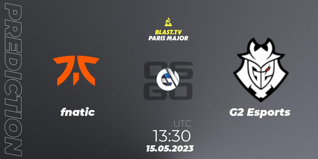 fnatic vs G2 Esports: Match Prediction. 15.05.23, CS2 (CS:GO), BLAST Paris Major 2023