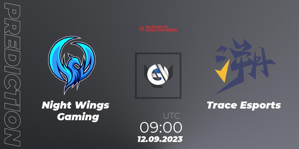 Night Wings Gaming vs Trace Esports: Match Prediction. 12.09.2023 at 09:00, VALORANT, VALORANT China Evolution Series Act 1: Variation - Play-In