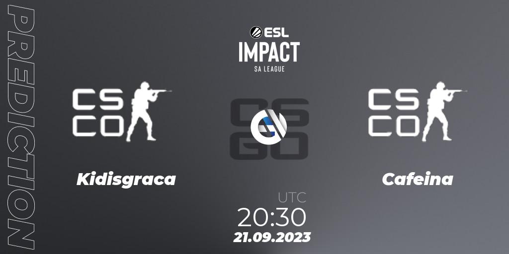 Kidisgraca vs Cafeina: Match Prediction. 21.09.2023 at 20:30, Counter-Strike (CS2), ESL Impact League Season 4: South American Division