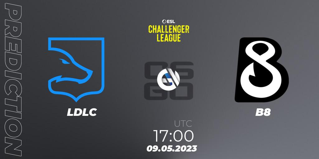 LDLC vs B8: Match Prediction. 09.05.23, CS2 (CS:GO), ESL Challenger League Season 45: Europe