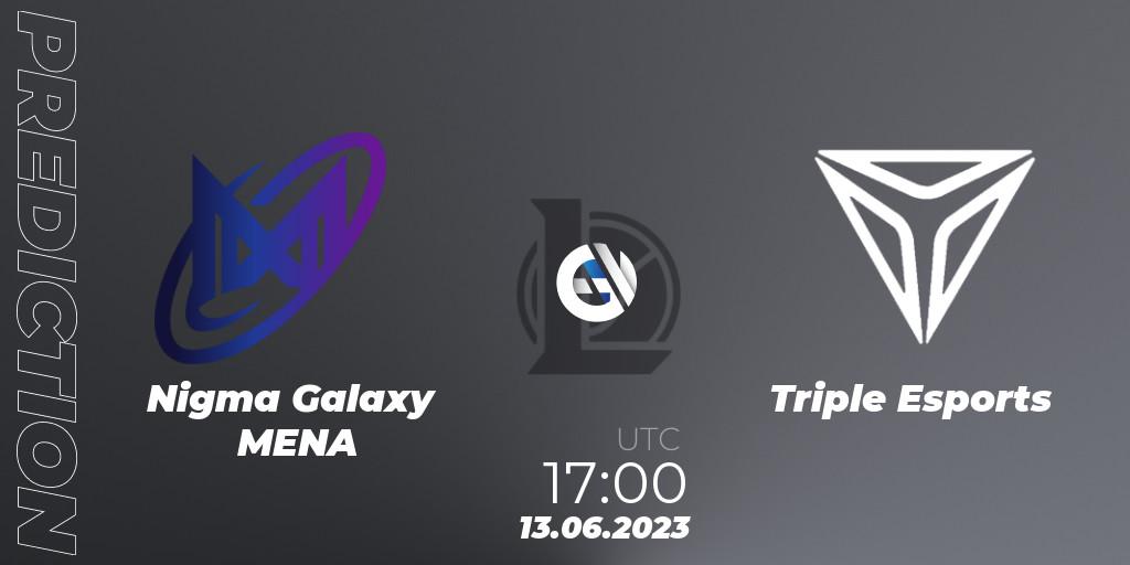 Nigma Galaxy MENA vs Triple Esports: Match Prediction. 13.06.2023 at 20:00, LoL, Arabian League Summer 2023 - Group Stage