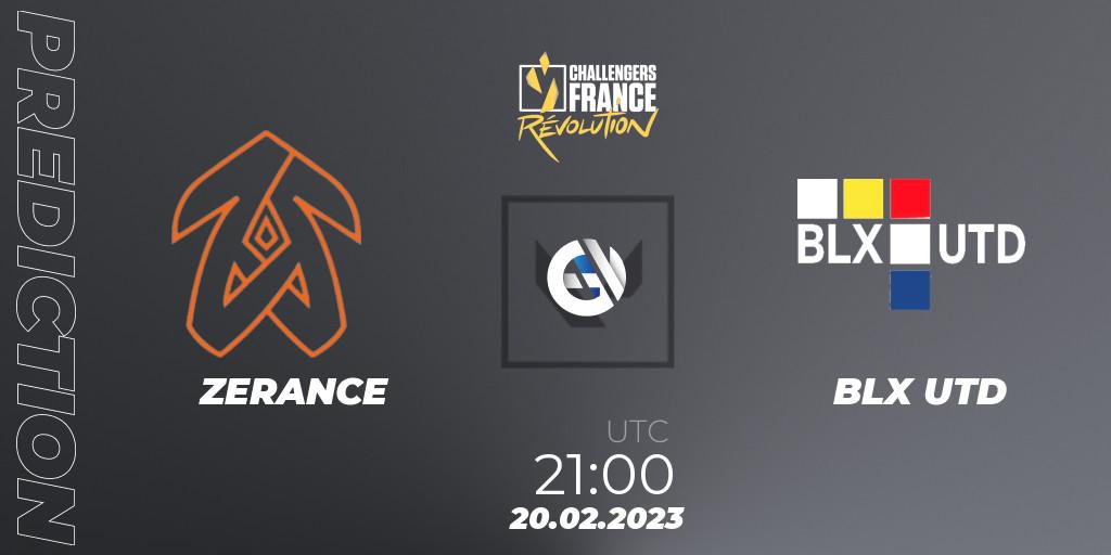 ZERANCE vs BLX UTD: Match Prediction. 20.02.23, VALORANT, VALORANT Challengers 2023 France: Revolution Split 1