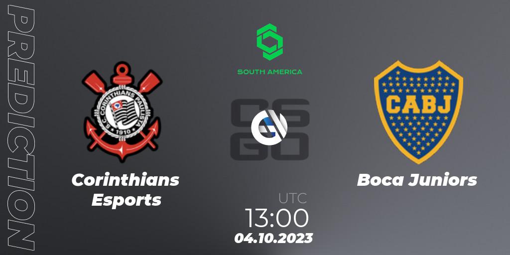 Corinthians Esports vs Boca Juniors: Match Prediction. 04.10.2023 at 13:00, Counter-Strike (CS2), CCT South America Series #12