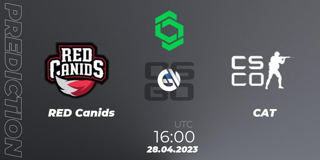RED Canids vs CAT: Match Prediction. 28.04.2023 at 16:00, Counter-Strike (CS2), CCT South America Series #7