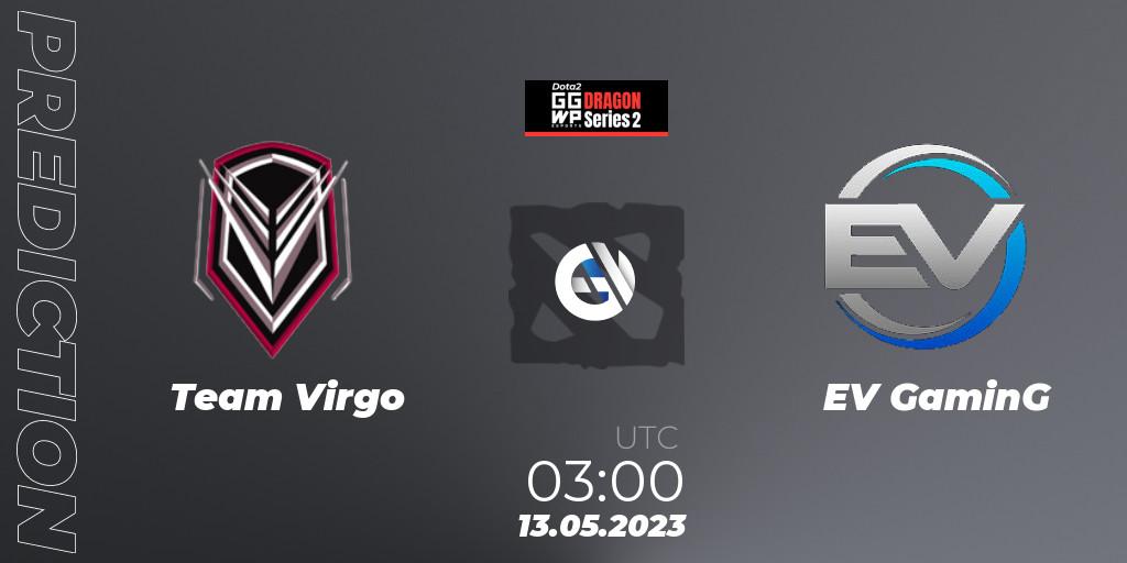 Team Virgo vs EV GaminG: Match Prediction. 13.05.2023 at 03:04, Dota 2, GGWP Dragon Series 2