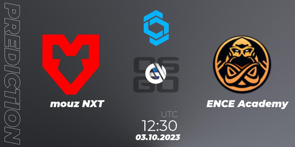 mouz NXT vs ENCE Academy: Match Prediction. 03.10.2023 at 12:30, Counter-Strike (CS2), CCT East Europe Series #2