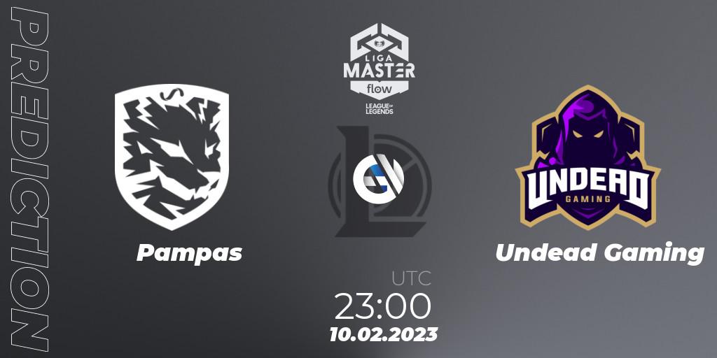 Pampas vs Undead Gaming: Match Prediction. 10.02.2023 at 23:00, LoL, Liga Master Opening 2023 - Group Stage