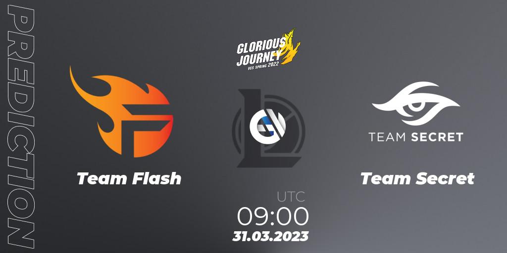Team Flash vs Team Secret: Match Prediction. 04.03.2023 at 10:00, LoL, VCS Spring 2023 - Group Stage