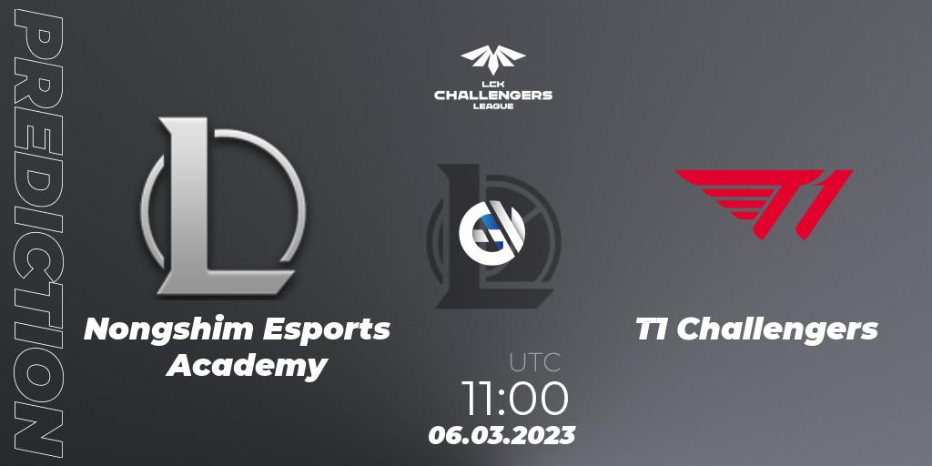 Nongshim RedForce Academy vs T1 Challengers: Match Prediction. 06.03.2023 at 10:00, LoL, LCK Challengers League 2023 Spring