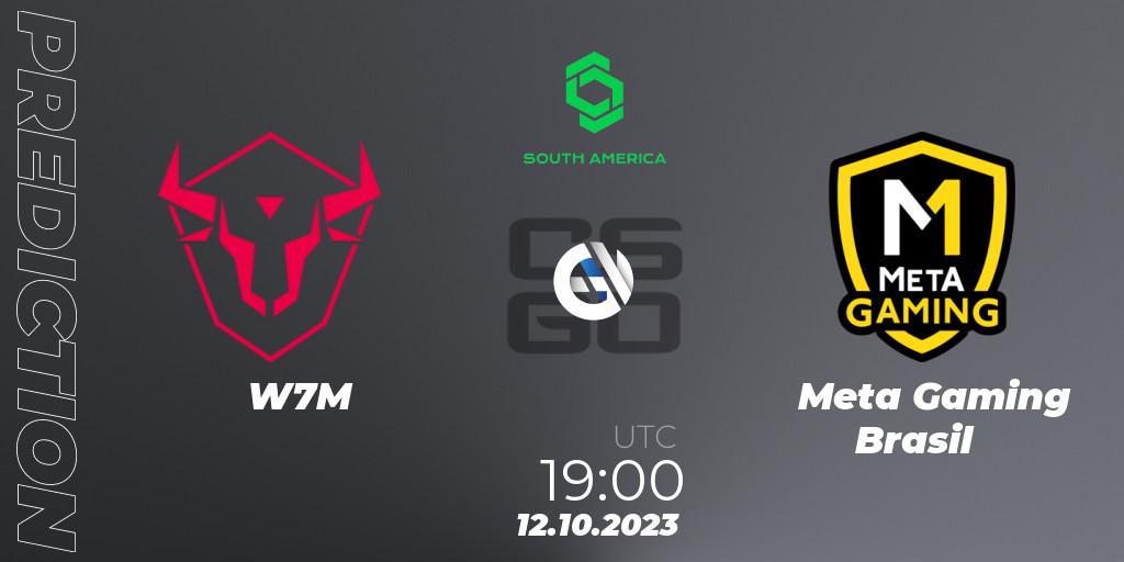 W7M vs BeBold.gg: Match Prediction. 12.10.2023 at 19:00, Counter-Strike (CS2), CCT South America Series #12