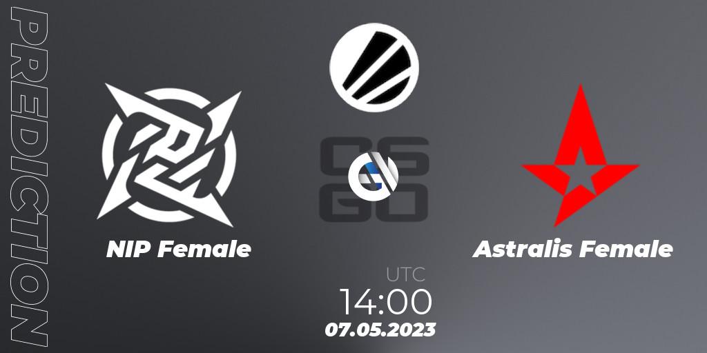 NIP Female vs Astralis Female: Match Prediction. 07.05.2023 at 14:00, Counter-Strike (CS2), ESL Impact Spring 2023 Cash Cup 3 Europe