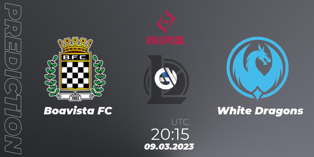 Boavista FC vs White Dragons: Match Prediction. 09.03.2023 at 20:15, LoL, LPLOL Split 1 2023 - Group Stage