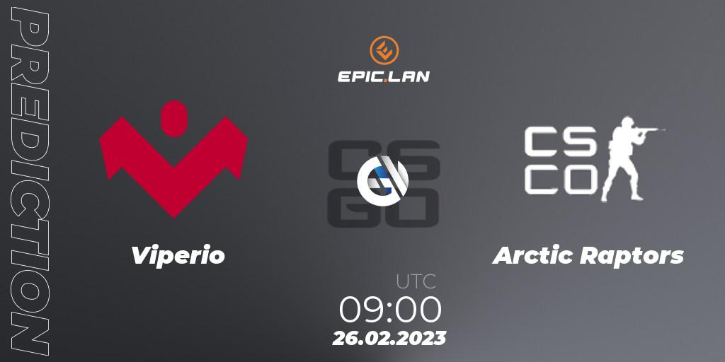 Viperio vs Arctic Raptors: Match Prediction. 26.02.2023 at 09:00, Counter-Strike (CS2), EPIC.LAN 38