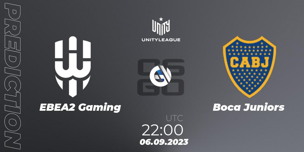 EBEA2 Gaming vs Boca Juniors: Match Prediction. 06.09.2023 at 22:00, Counter-Strike (CS2), LVP Unity League Argentina 2023