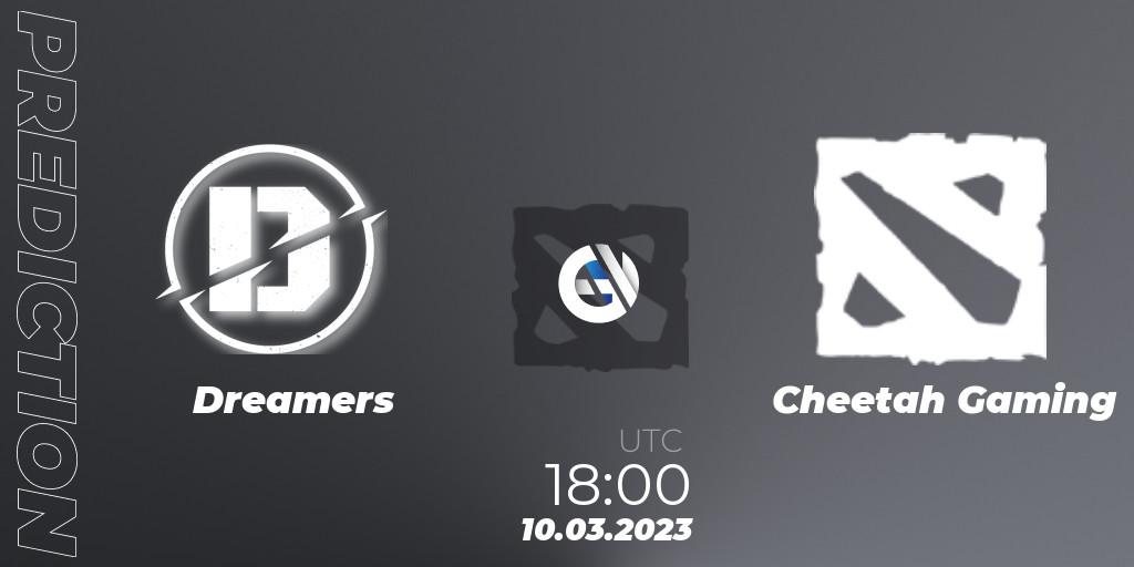 Dreamers vs Cheetah Gaming: Match Prediction. 10.03.2023 at 18:08, Dota 2, TodayPay Invitational Season 4