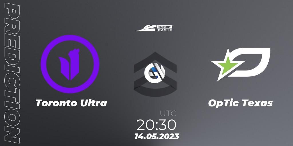 Toronto Ultra vs OpTic Texas: Match Prediction. 14.05.2023 at 20:30, Call of Duty, Call of Duty League 2023: Stage 5 Major Qualifiers