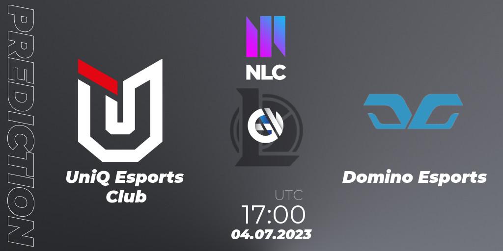 UniQ Esports Club vs Domino Esports: Match Prediction. 04.07.23, LoL, NLC Summer 2023 - Group Stage