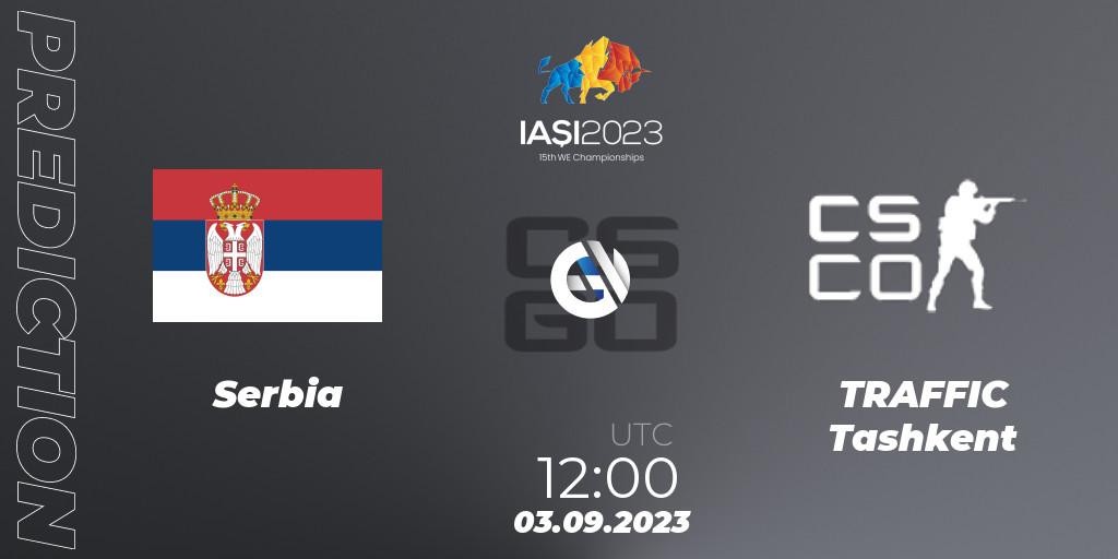 Serbia vs TRAFFIC Tashkent: Match Prediction. 03.09.2023 at 12:00, Counter-Strike (CS2), IESF World Esports Championship 2023