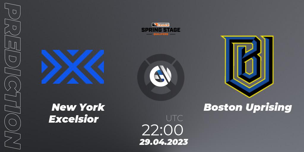 New York Excelsior vs Boston Uprising: Match Prediction. 29.04.2023 at 22:00, Overwatch, OWL Stage Qualifiers Spring 2023 West