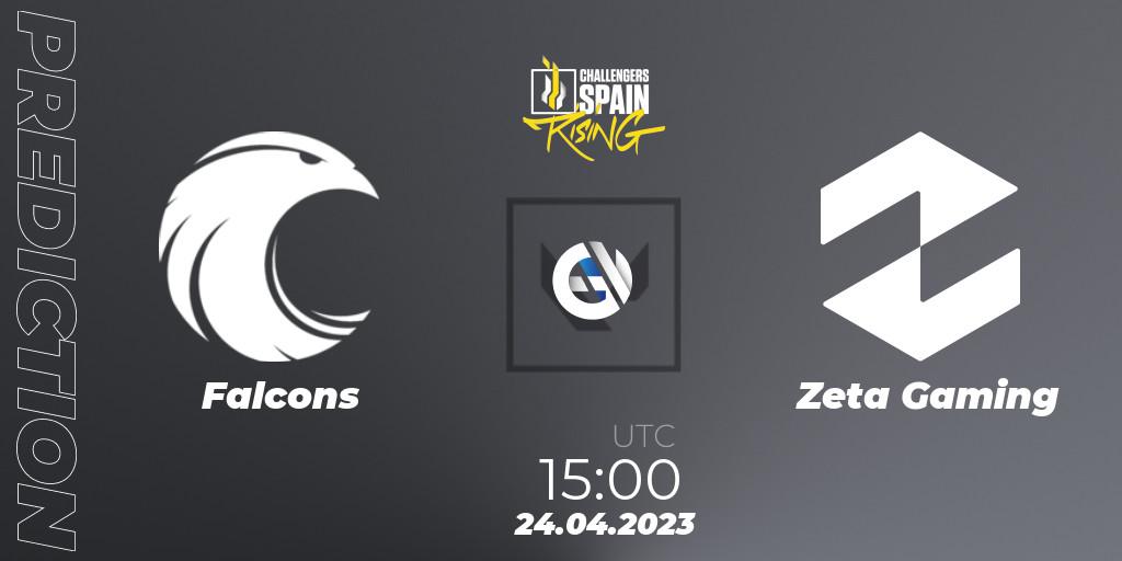 Falcons vs Zeta Gaming: Match Prediction. 24.04.23, VALORANT, VALORANT Challengers 2023 Spain: Rising Split 2
