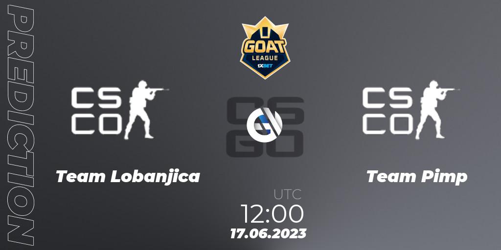 Team Lobanjica vs Team Pimp: Match Prediction. 17.06.2023 at 12:00, Counter-Strike (CS2), 1xBet GOAT League 2023 Summer VACation