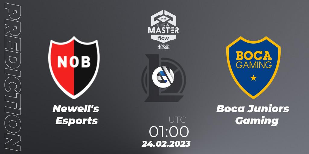 Newell's Esports vs Boca Juniors Gaming: Match Prediction. 24.02.2023 at 01:00, LoL, Liga Master Opening 2023 - Group Stage