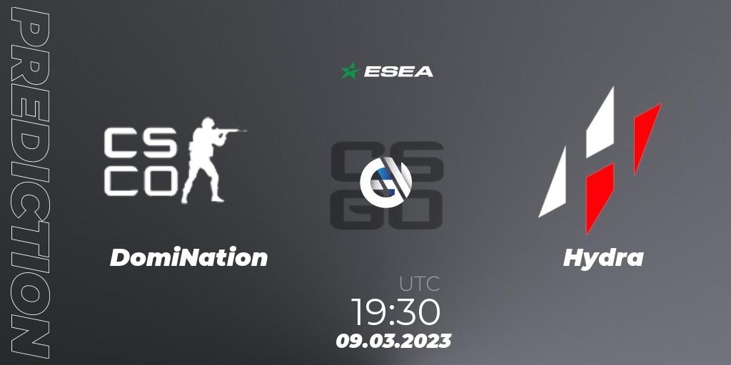 DomiNation eSports vs Hydra: Match Prediction. 09.03.2023 at 15:00, Counter-Strike (CS2), ESEA Season 44: Advanced Division - Europe