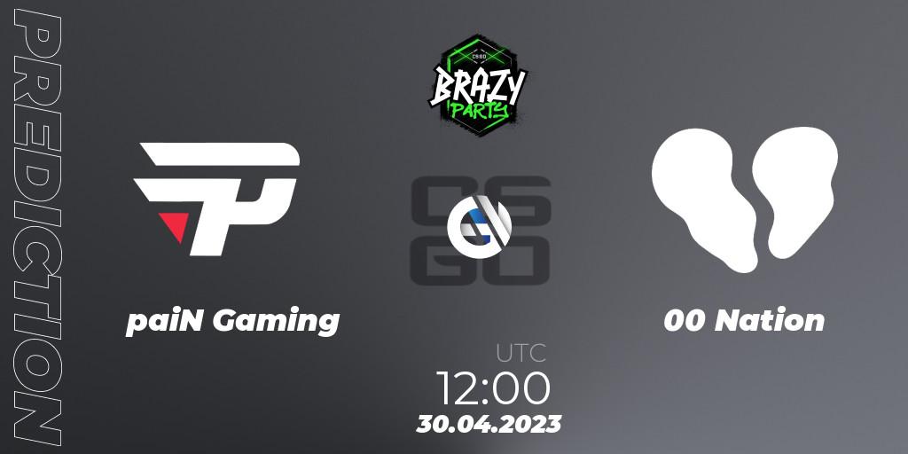 paiN Gaming vs 00 Nation: Match Prediction. 30.04.2023 at 12:15, Counter-Strike (CS2), Brazy Party 2023