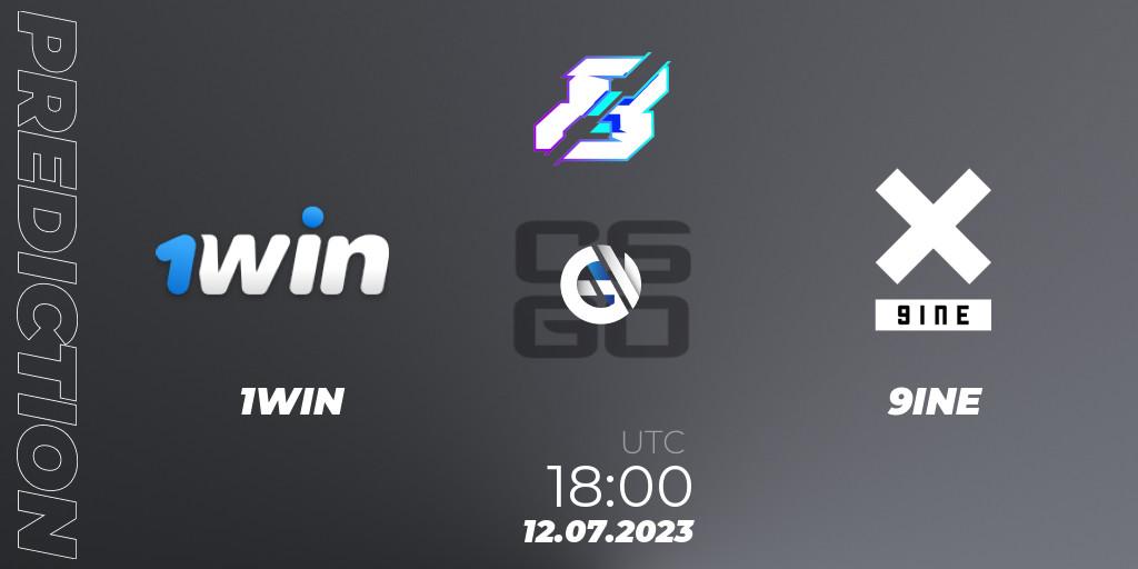 1WIN vs 9INE: Match Prediction. 12.07.2023 at 18:00, Counter-Strike (CS2), Gamers8 2023 Europe Open Qualifier 2