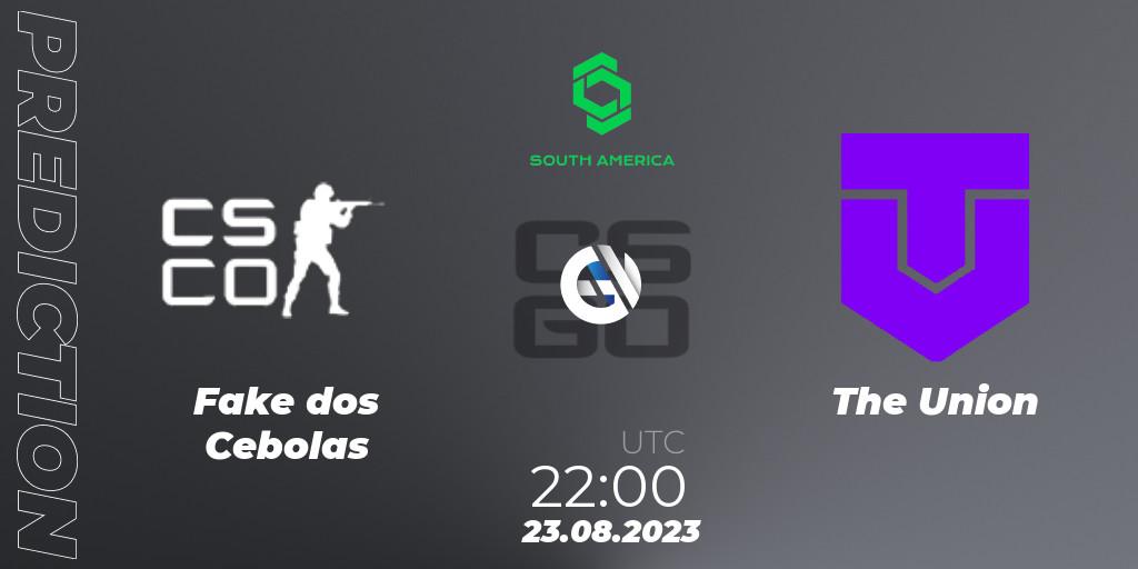 Fake dos Cebolas vs The Union: Match Prediction. 23.08.2023 at 22:45, Counter-Strike (CS2), CCT South America Series #10